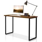 Escrivaninha Desing Industrial Mesa Com Pés De Ferro E Tampo De MDF Para Notebook Computador Estudo Home Office