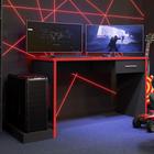 Escrivaninha Gamer Ellenge Preto Vermelho - Mais de Casa