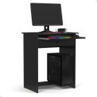 Escrivaninha Mesa Computador Com Gaveta - Preto - Mod.3016 - EJ Móveis