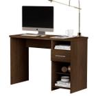 Escrivaninha Mesa de Computador Dunrio com gaveta cor Cedro marrom rústico