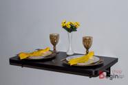 Escrivaninha mesa dobrável em MDF com trava de segurança 80x40x1,50 cm