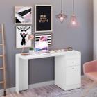 Escrivaninha Mesa Escritório Penteadeira 1 Porta 1 Gaveta Capricho Espresso Móveis