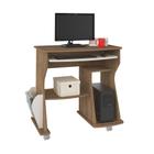 Escrivaninha/Mesa para Computador 160 Pinho com Off White e Porta-Revista Lateral - Artely