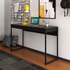 Escrivaninha Mesa Para Computador Estudos Home Office 120 cm Escritório Quarto Preto