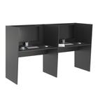 Escrivaninha Office 2 Lugares Letonia Preto Onix