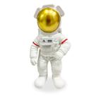 Escultura Astronauta Branco Decoração Resina 19,5x8,5cm