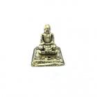 Escultura Buda Incensário Mini 3 Cm Metal Dourado Meditação