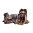 Escultura Cachorro Yorkshire Pet Decor 9X16X9Cm Decorativo - Inigual