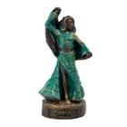 Escultura Cigana Verde Esmeralda 10 cm em Resina - Lua Mística - 100% Original - Loja Oficial