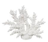 ESCULTURA CORAL DECOR POLIRESINA BRANCO 27cm (FLORARTE)