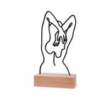 Escultura de Mesa, Mulher Livre 15x28cm 004 - Cru