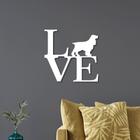 Escultura de Parede em MDF Love Cocker Spaniel - PS Decor