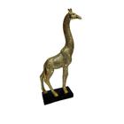 Escultura de Resina Girafa Dourada - 33,5CM - Casarão Real