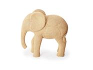 Escultura Decorativa Adorno Enfeite Sala Elefante Poliresina Tecido Decoração Luxo Animal Estante Mesa Escritório