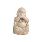 Escultura Decorativa Buda em Cimento 12cm 17402C Mart