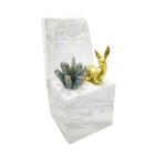 Escultura Decorativa Cristal Alce Dourado Medio Coral - LUXdécor