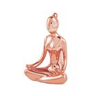 Escultura Decorativa de Yoga em Porcelana 1 Rose G39 - Gran Belo