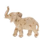 Escultura Decorativa Elefante Em Poliresina Bege 15Cm - Mart Collection