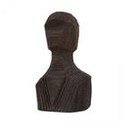 Escultura Decorativa Resina Marrom Busto 2716 cm BTC