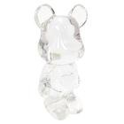 Escultura Decorativa Urso Cristal Incolor Alta Decoração - LUXdécor