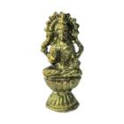 Escultura Deus Indiano Shiva Meditando 3,8 cm em Metal - Lua Mística - 100% Original - Loja Oficial
