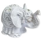 Escultura elefante indiano branco em resina 6 cm - Lua Mística - 100% Original - Loja Oficial