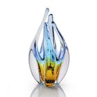 Escultura Em Cristal Murano Água Marinha - São Marcos