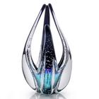 Escultura Em Cristal Murano Esmeralda E Preto 33Cm - São marcos