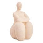 Escultura em Polirresina 33,5cm Mulher Decorativa Mart