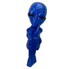 Escultura em Resina Mini Alienígena E.T Extraterrestres Pose Apaixonado Sentado