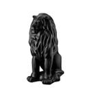 Escultura Estátua Decorativa Casa Hall Leão Sentado Grande Luxo 108cm