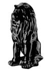 Escultura Estátua Decorativa Leão Sentado 108cm
