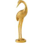 Escultura Flamingo em Resina Dourado 40cm - Mart