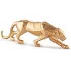 Escultura Leopardo em Poliresina 18x61x9,5cm