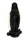 Escultura Nossa Senhora de Aparecida Fac Simile negra 34 cm resina