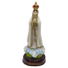 Escultura Nossa Senhora De Fátima 15 Cm Em Resina - Proteção