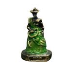 Escultura Oxossi Dourado Vintage Resina 10 Cm