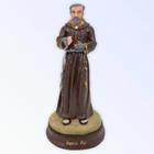 Escultura Padre Pio 15 cm em Resina