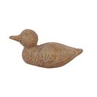 ESCULTURA PATO DECORATIVO EM RESINA MARROM - 10,5x20cm - BTC