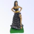 Escultura Pomba Gira Crânio 7Saias 24Cm Resina-Selecione Cor