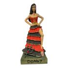 Escultura Pomba Gira Dona Sete 15 Cm Crânio Resina