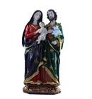 Escultura Sagrada Família 29 cm em resina