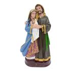Escultura Sagrada Família Italiana 15 x 8 cm Resina