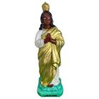 Escultura Santa Sara Manto Dourado 20 Cm Em Resina