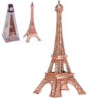 Escultura Torre Eiffel 25 Cm Zinco Medieval Decoração Luz