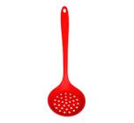 Escumadeira Resistente em Silicone Linha Premium Cozinha Vermelho