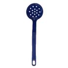 Escumadeira Talher Nylon Cozinha Goumert Utensílio Azul 28cm - Talheres Juliana