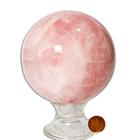 Esfera Quartzo Rosa Media Pedra Natural Classe A 11cm 1.8kg