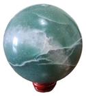 Esfera Quartzo Verde - 27 Cm De Diâmetro - 812g - 7cm Altura