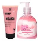 Esfoliante de Melancia Corpo e Rosto Nutry Cap + Gel Creme Hidrantante Virilha e Corpo Candy Girl